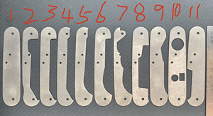 
Tc4 titanium alloy 91mm series Swiss army knife modification tc4 titanium alloy partition lining ply