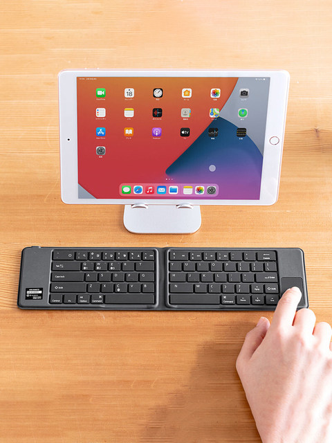Roostand Folding Bluetooth Keyboard Touchable iPad Mobile Phone Tablet ...