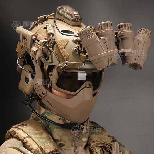 Tactical Helmet SF 2nd Gen Diamond Hole Set with Lens
