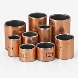 Sf-1 Composite Copper Bearing Sleeve Copper Bushing Small Shaft Sleeve Oil-Free Self-Lubricating Bearing Bushing Inner Diameter 4/5/6/8/1045