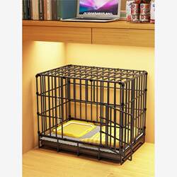 Pet Fence, Cat Cage, Dog Cage, Medium-Sized Dog Household Enclosure, Space-Saving Dog House, Dog Kennel, Training with Toilet, Indoor Fence