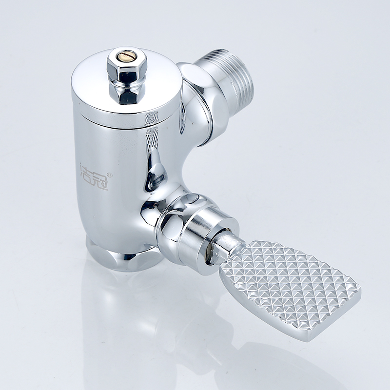 Jie guan Brass Foot Operated Toilet Flush Valve - 9014