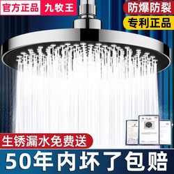 Top Spray Showerhead, Pressurized Shower, Large Showerhead, Bathroom Pressurized Rain Shower, Single-Head Spray Head, Shower Set, Stainless Steel
