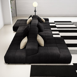 Italian-Style Large Living Room Back-To-Back Sofa Design, Double-Sided Sofa, Large Flat-Floor Luxury Sofa, Two-Sided Sitting Sofa, Horizontal Living Room Sofa