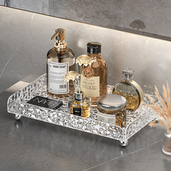 Acrylic Bathroom Storage Rack Countertop Washbasin Tray Bathroom Toilet Sink Side Storage Box