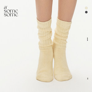 
asomesome retro pile socks for men and women, spring and autumn breathable mid-calf socks, ballet style long socks