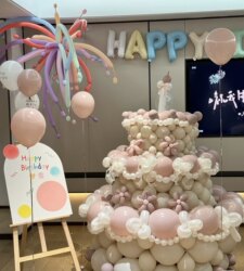 Twilight Girl ins Internet Celebrity Giant Balloon Birthday Cake DIY Material Package Gift Shape Surprise Photo Props
