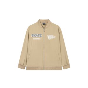 
361 degree men's baseball uniform jacket 2025 spring new thickened warm stand collar sports top velvet jacket