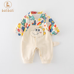 Baby Boy Spring Jacket 0-1 Year Old Newborn Baby Clothes Spring Outing Cute and Stylish Jumpsuit Spring and Autumn Style