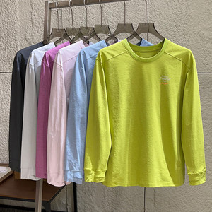 
Outdoor mountain style! Same style for men and women! New autumn moisture-absorbent breathable elastic quick-drying sports round neck long-sleeved T-shirt