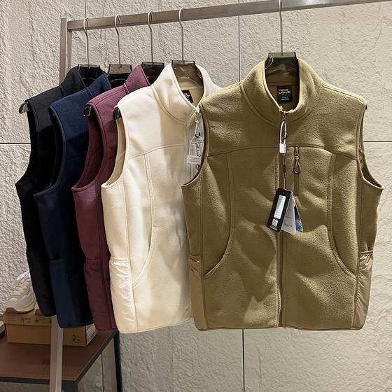 
First-line outdoor single! Double-sided fleece! New autumn and winter products for men and women's middle layer fleece jacket casual vest vest