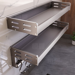 Kitchen Spice Rack, No-Drill Wall-Mounted Multi-Layer Condiment Organizer, Multifunctional Wall Storage Rack