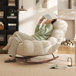 Single Person Lazy Sofa, Reclining and Sleeping Sofa Chair, 2026 New Model, Internet-Famous Lazy Rocking Chair, Living Room Leisure Recliner