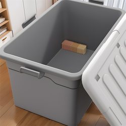 Storage Box for Home Use, Large Capacity Plastic Storage Bin for Clothes, Toys, Books, and Snacks