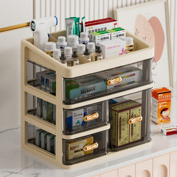 Household Medicine Box, Medicine Storage Box, Layered Large Drawer-Type Storage Rack, Plastic Medicine Storage Box for Home Use