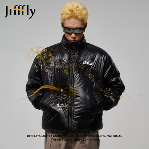 Jiffly cotton jacket for men 2025 autumn and winter new fashion brand couple style high street American motorcycle short jacket warm