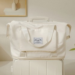 Folding Travel Bag for Women, Extra Large Capacity, Portable Maternity Storage Bag, Luggage Bag, Hand-Held, Can Be Attached to a Trolley Case, Additional Bag