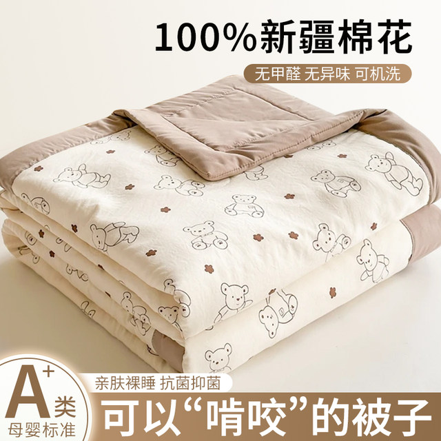 Class A Xinjiang quilt full quilt core air conditioner cool summer quilt spring and autumn quilt machine washable summer dormitory student winter quilt
