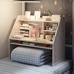 Bedside Desk for College Dorms, a Must-Have Small Table, Simple Lower Bunk Desk, Foldable Study Table, Upper Bunk Reading Laptop Desk, Multifunctional Lazy Desk for Homework