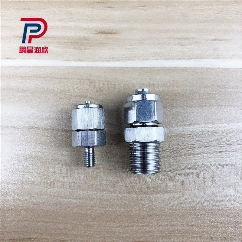 Adaptateur Filetage 1/8NPT Mâle Vers M10x1.0 Femelle - Acier Inox, Pour Jauges Pression/température