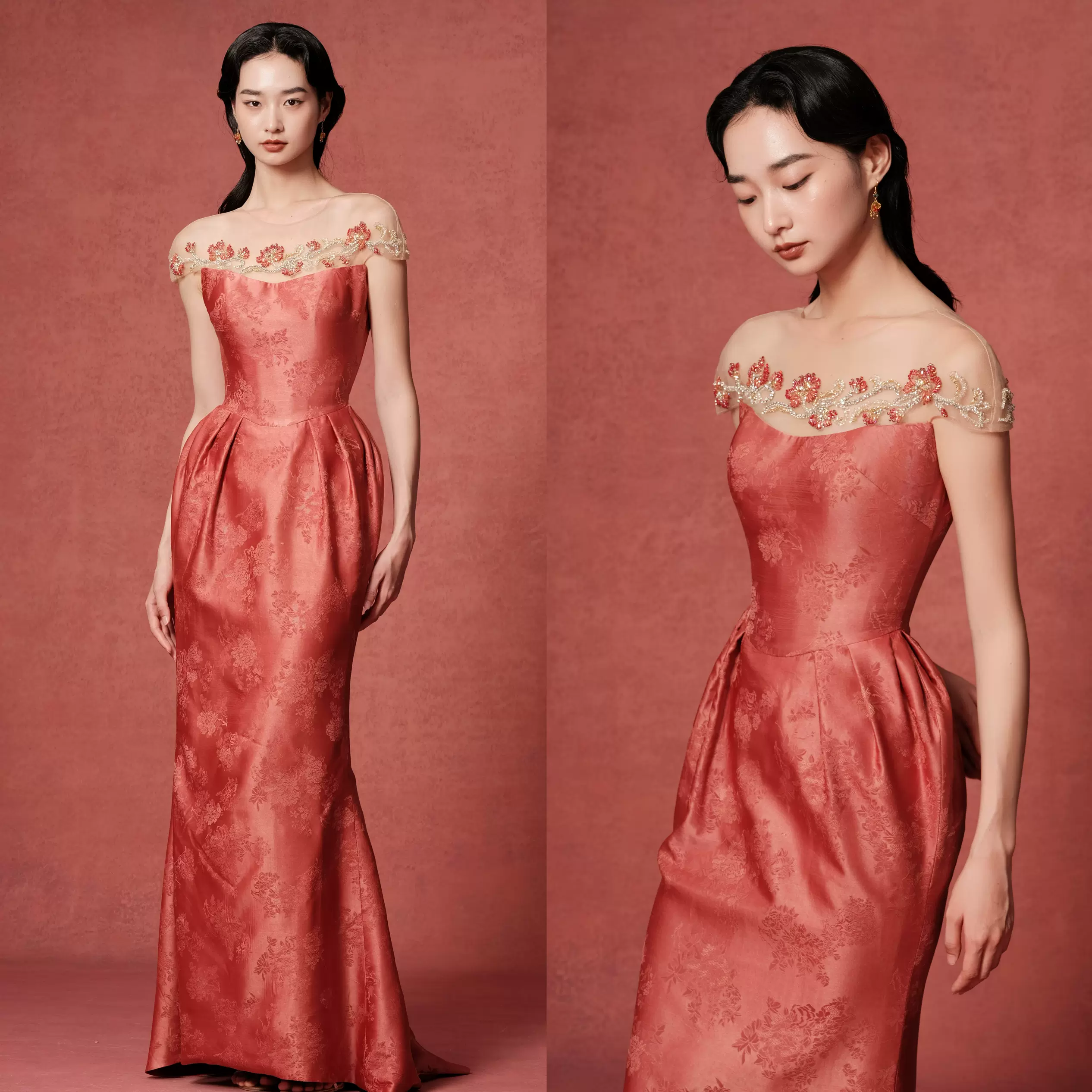 出租正版倒叙高定中式嫁衣【钱兔似锦】清新减龄新娘婚礼迎亲秀禾-Taobao Canada