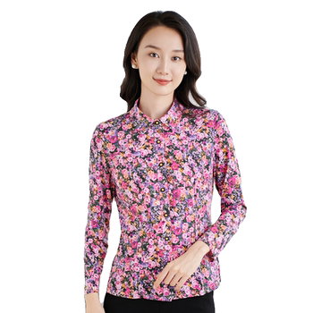 Xiangmulan slim and versatile shirt to make her look slim mother's outfit