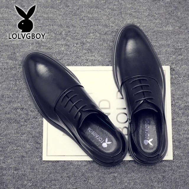 Men's new leather shoes, business formal wear, summer breathable and ...