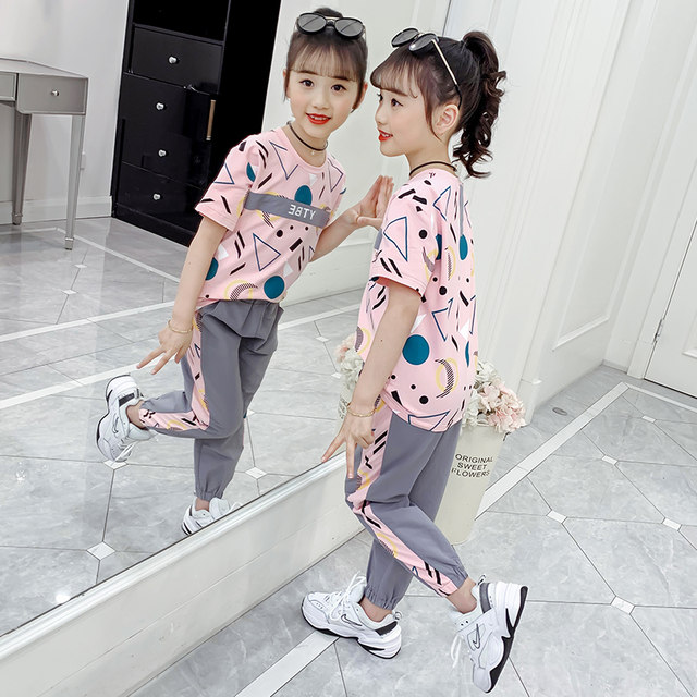 Older children's short-sleeved trousers sports suits, best friends and ...