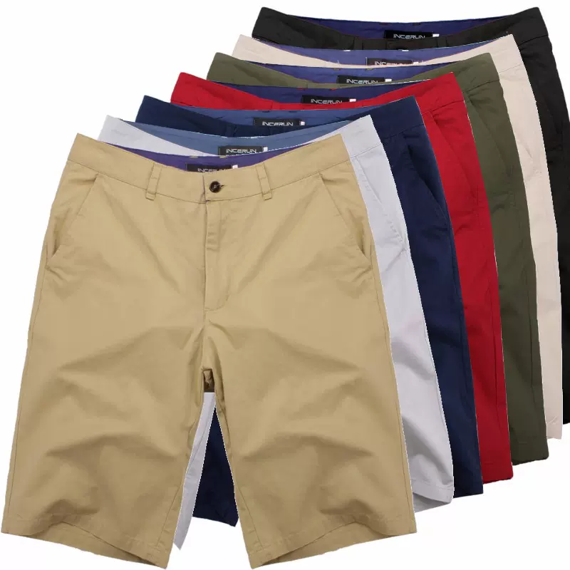 Mens smart knee deals length shorts