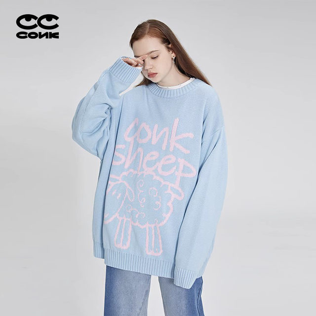 Conklab small woolen coat men's autumn and winter new loose lazy wind ...