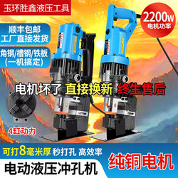 Electric Hydraulic Punching Machine for Angle Steel, Channel Steel, Small Puncher, Portable Channel Steel, Stainless Steel, Photovoltaic Punching Tool