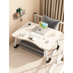 New direct selling bed desk computer folding table bed for eating in primary school dormitory homework desk shrink