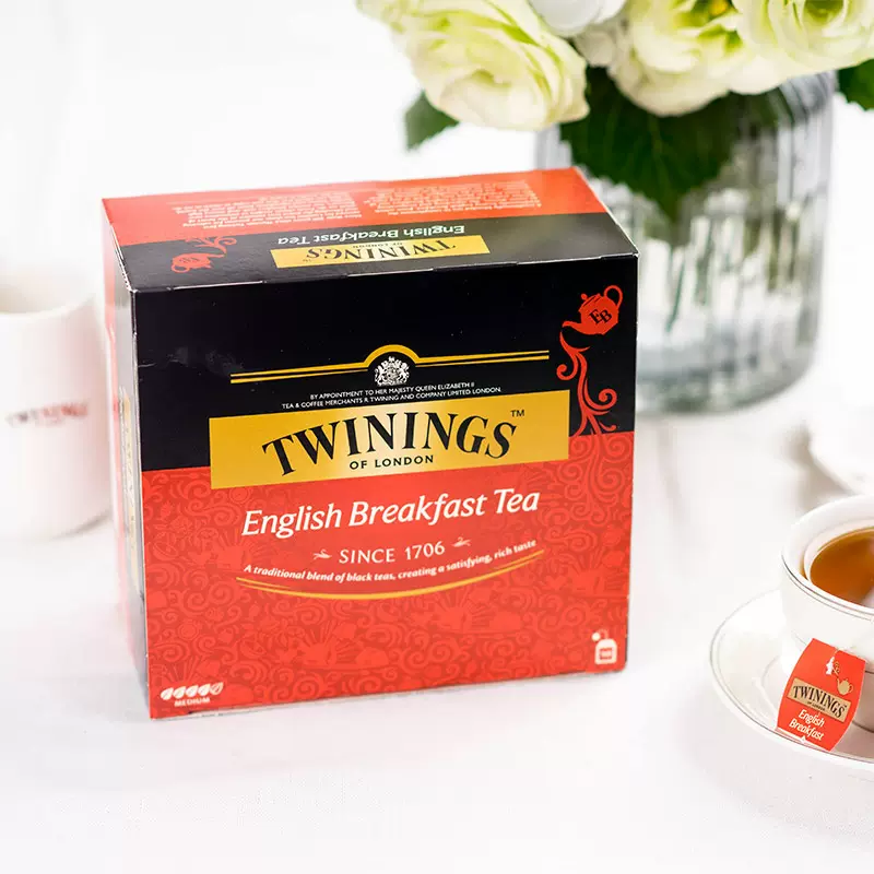 波兰进口 Twinings 川宁 英国早餐红茶 50片*2g 双重优惠折后￥29包邮