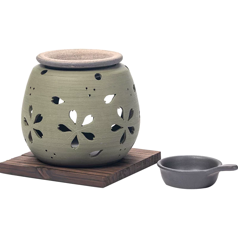 自营】日本进口常滑烧茶叶烘烤小炉子日式禅意茶器熏香炉茶具-Taobao 