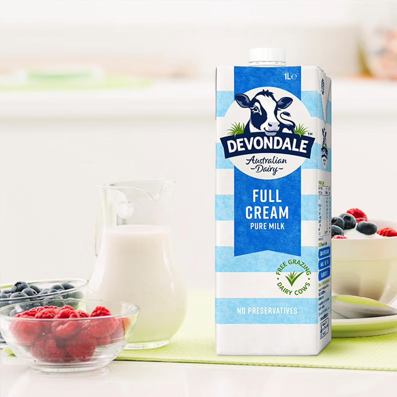 Devondale 德运 澳大利亚原装进口 全脂纯牛奶 1L*10盒 