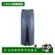 
Korean direct mail women's spliced ​​denim skirt LFPDW23420BUX authentic fashion and versatile simple and high-end