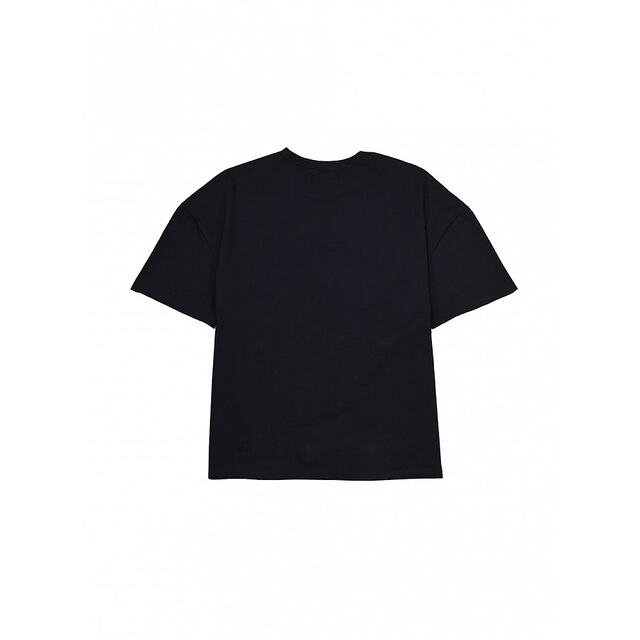 South Korea's direct mail SMA Shoes Heart -shaped logo T -shirt Black (fitting) men and women are suitable for men and women
