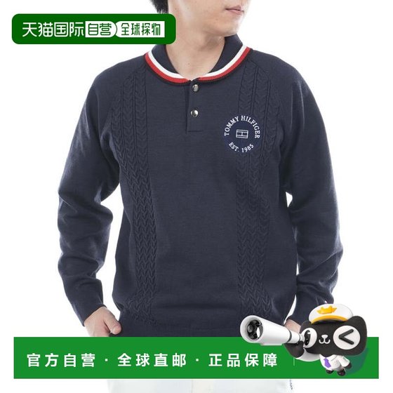 
Japan direct mail TOMMY HILFIGER GOLF men's cable pattern small turtleneck sweater THMA572-N