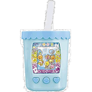 [Japan Direct Mail] Bandai Randomly Stirred Pearl Taro Round Pearl Milk Tea Straw Cup Mini Game Machine Blue
