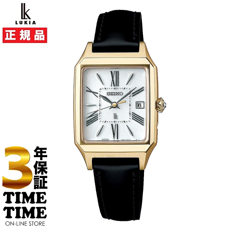 日本直邮SEIKO LUKIA Grow Solar Radio Square Lady Gold SSVW21-Taobao