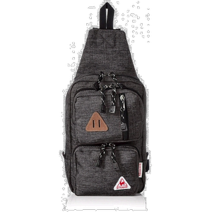 
[Direct Mail from Japan] Le Coq Sportif Unisex and Versatile Chest Bag Retro Dark Large Capacity Nylon