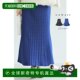 Japanese direct mail compatible SL knitted long skirt with soft flared hem authentic fashion and versatile high-end feel
