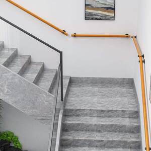
Simple wall-mounted solid wood stair handrail home indoor anti-slip handle kindergarten elderly safety barrier-free Nordic