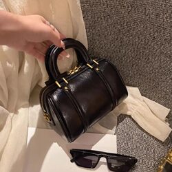 High-End Retro Soft Leather Pillow Bag for Women 2025 New Versatile Niche Light Luxury Cylindrical Bag Handbag Crossbody Bag