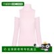 Hong Kong Direct Mail Blumarine Hollow Shoulder Details Turtleneck Sweater 2M400A Off-shoulder Embroidery
