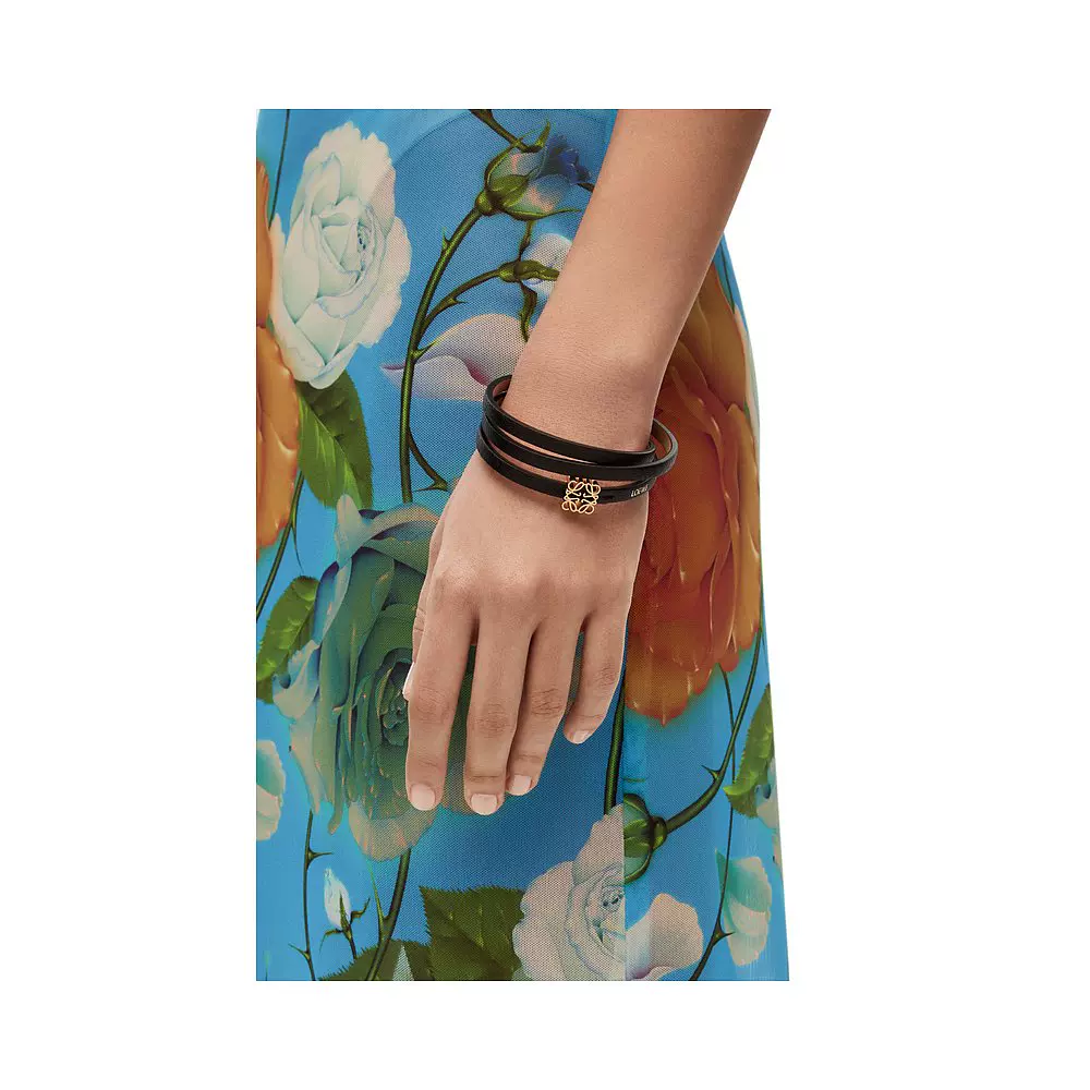 欧洲直邮loewe/罗意威扭纹小牛皮手链