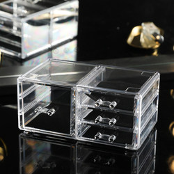 Internet-Famous Plastic Cosmetic Storage Box, Jewelry Box, Transparent Acrylic Drawer-Type Desktop Lipstick Storage Rack