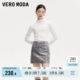 Vero Moda Outlet Skirt in summer new A-line high-waist retro modern shiny versatile short skirt trendy