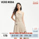 Vero Moda Outlet Skirt New Summer Retro Checker Academy Style High Waist Pleated Skirts Trendy