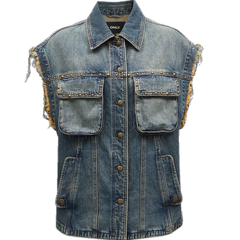 Summer fashion trend loose design sleeveless denim vest for women